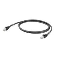 1251610005 Patch Cable Cat 6A RJ45 IP20 0.5M Black