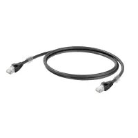 1251610010 Patch Cable Cat 6A RJ45 IP20 1.0M Black