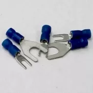 TVF2-3TG Twin Grip Blue Insulated Fork Terminals 1.5 - 2.5 mm²